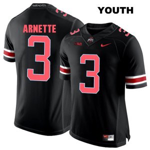 Youth NCAA Ohio State Buckeyes Damon Arnette #3 College Stitched Authentic Nike Red Number Black Football Jersey YO20P75KX